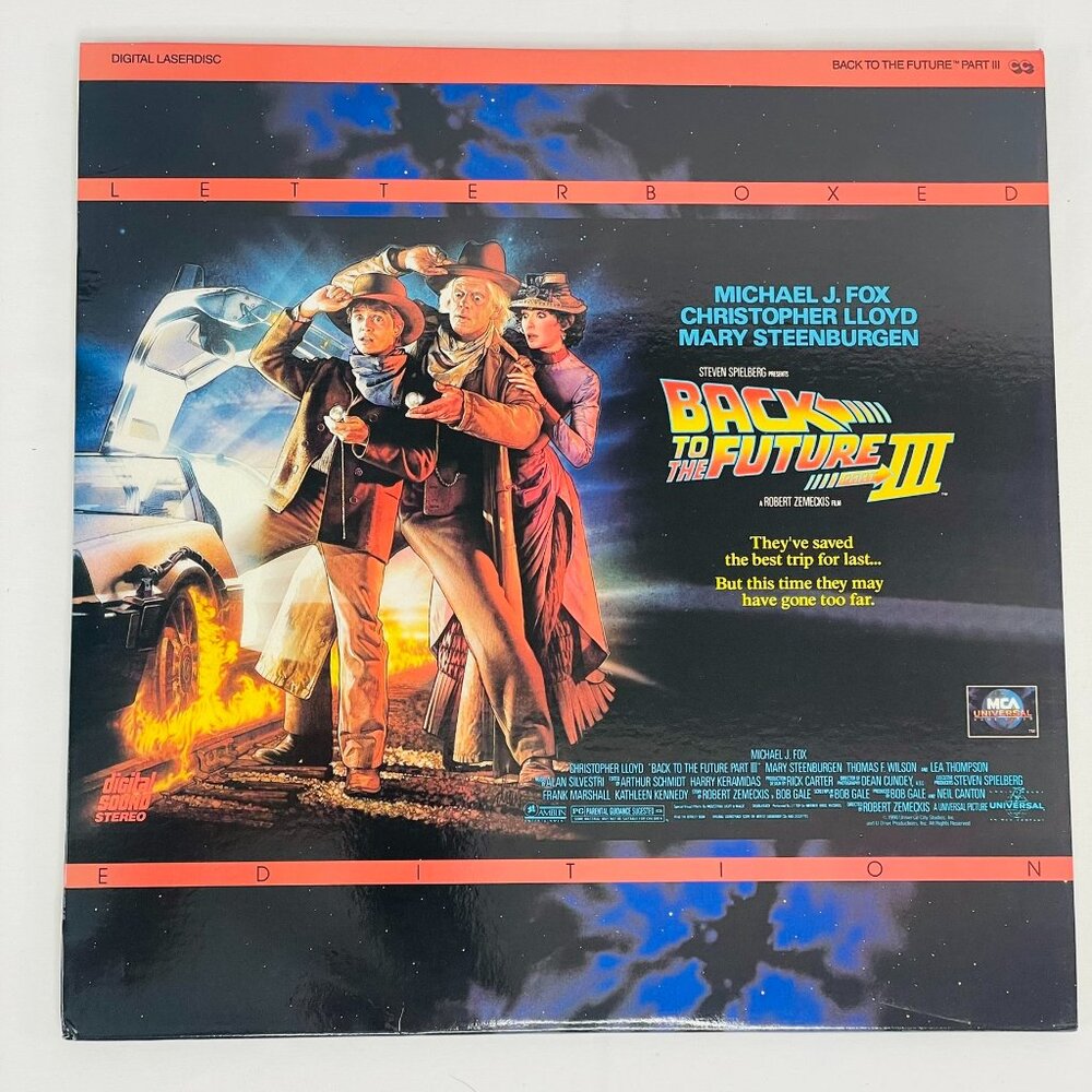 Universal Video Home Back to the Future III 3 Laserdisc LD Rare Collectible